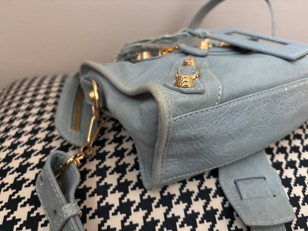 BALENCIAGA ジャイアントミニシティ エディターズバッグ ブルー