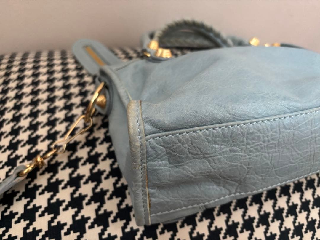 BALENCIAGA ジャイアントミニシティ エディターズバッグ ブルー