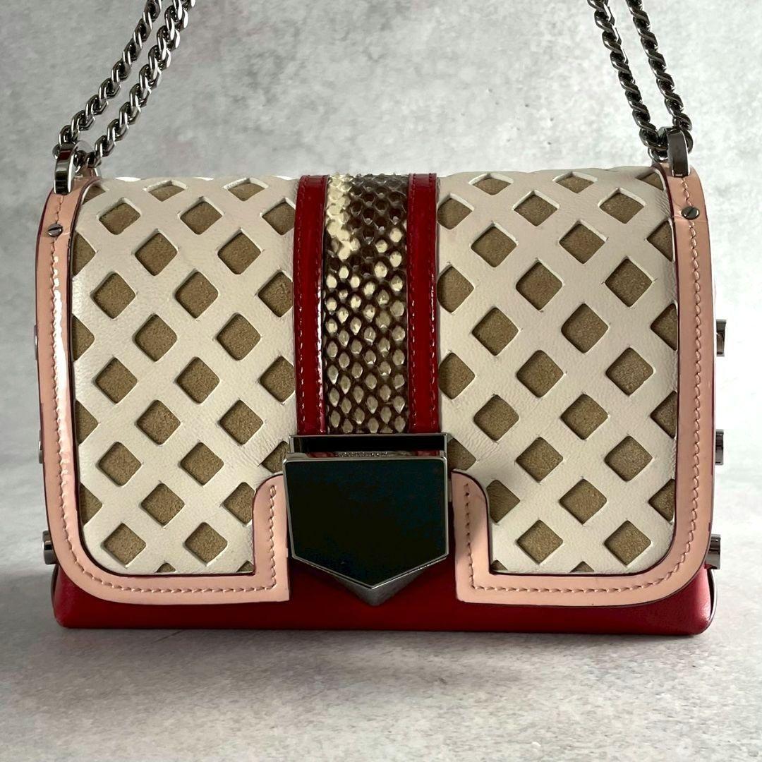 美品★JIMMY CHOO LOCKETT ショルダーバッグ 2Way