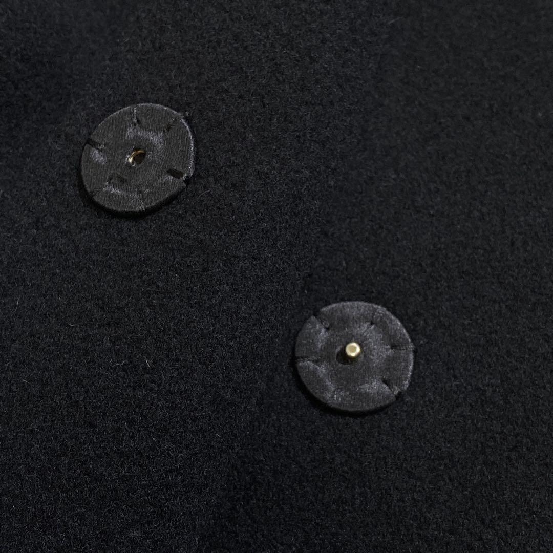 極美品♡ヘルノ 現行 フォックスファーディテイルウールコート ロングスリーブ