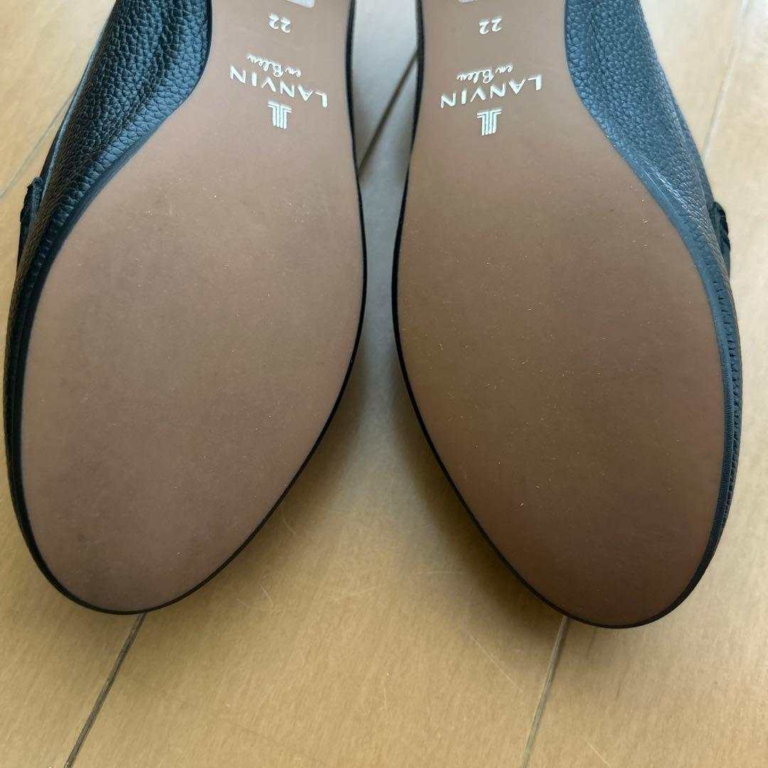 リボンモチーフドライビングシューズ 22cm