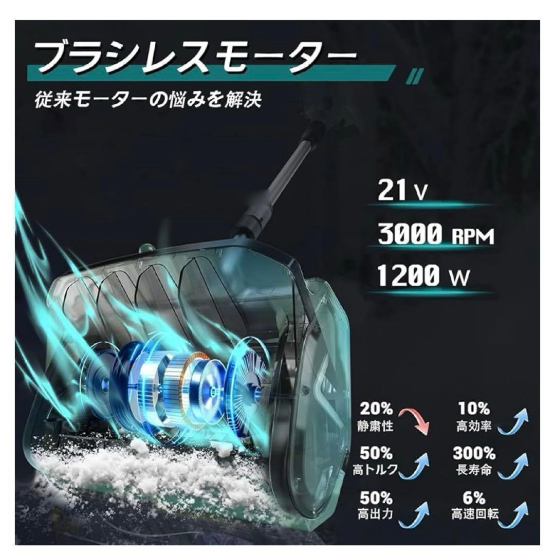 新品　電動除雪機 除雪器具 電動スノーショベル 充電式 コードレス 家庭用 小型