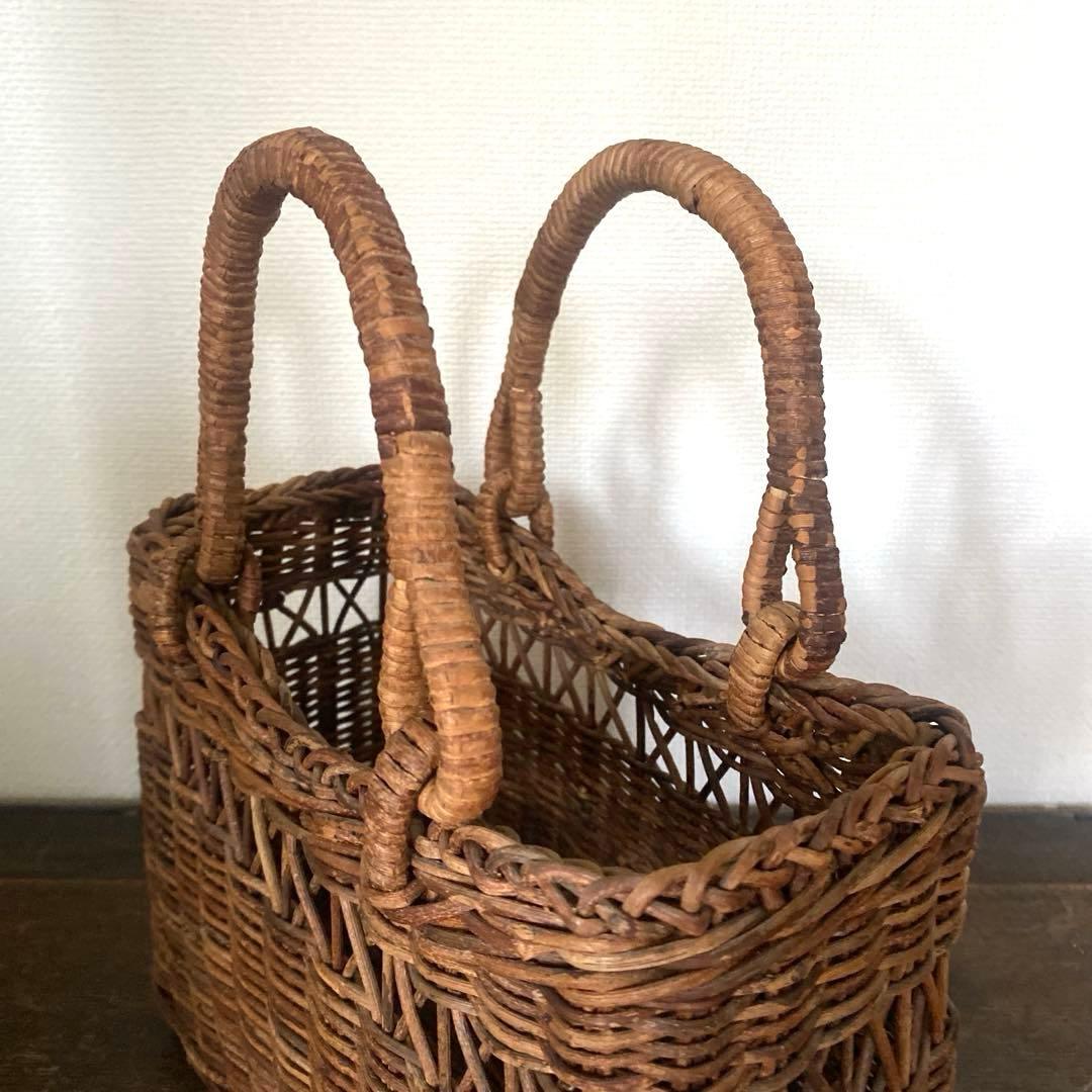 あけび かご カゴバッグ かごバッグ バスケット 自然素材 手づくり スクエア