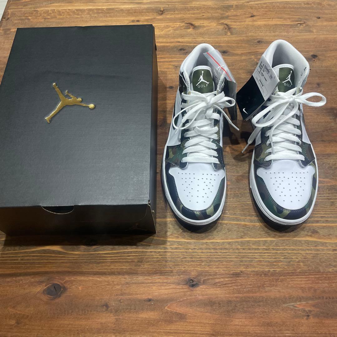 シューズ(男性用) Nike Air Jordan 1 High Golf Camo/White