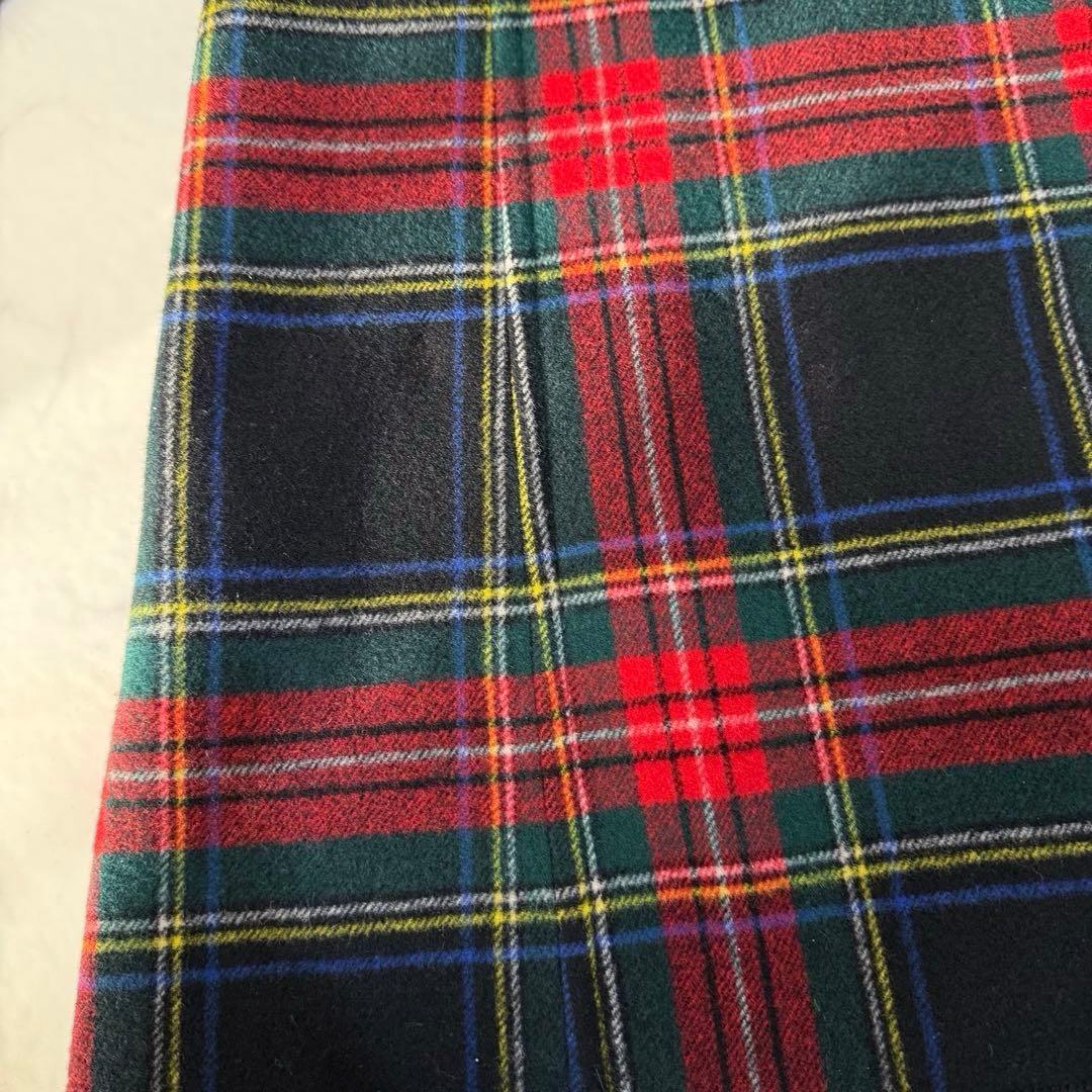 ヨークランド Yorkland チェック柄 ウール ヴィンテージ 赤 緑