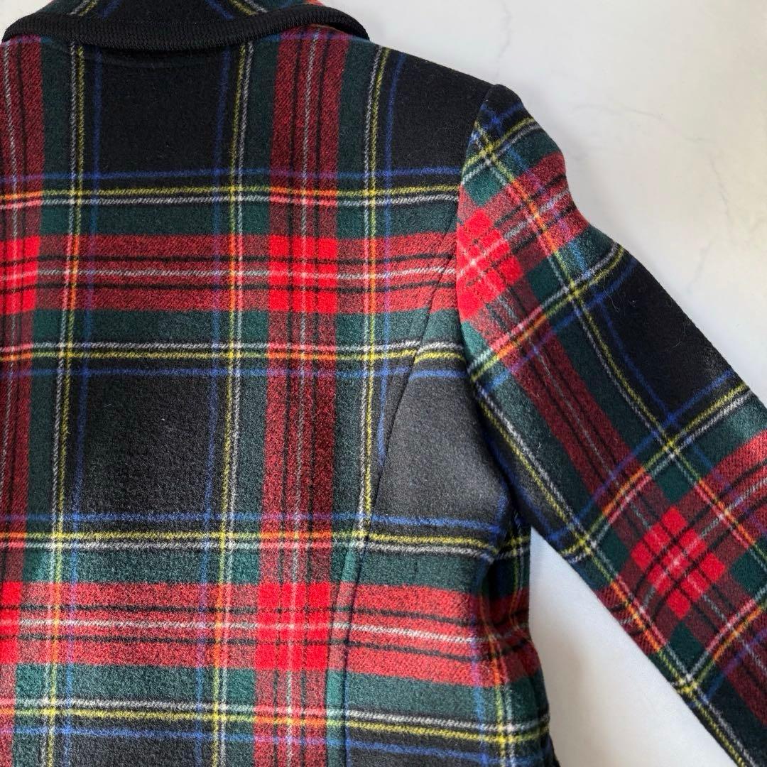 ヨークランド Yorkland チェック柄 ウール ヴィンテージ 赤 緑