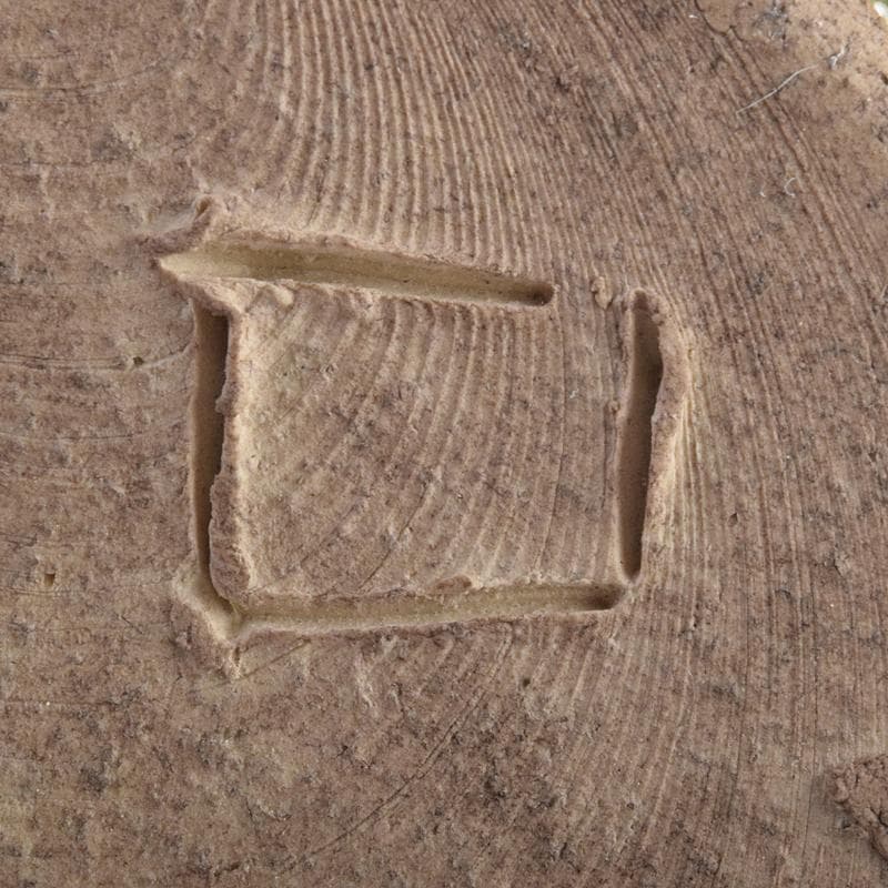 北大路魯山人作　青織部　木槌水指　黒田陶々庵極め箱　D　R8875B