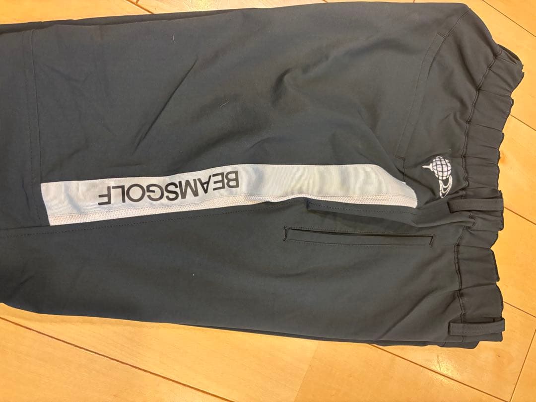 BEAMS GOLF 黒パンツ ウエストゴム