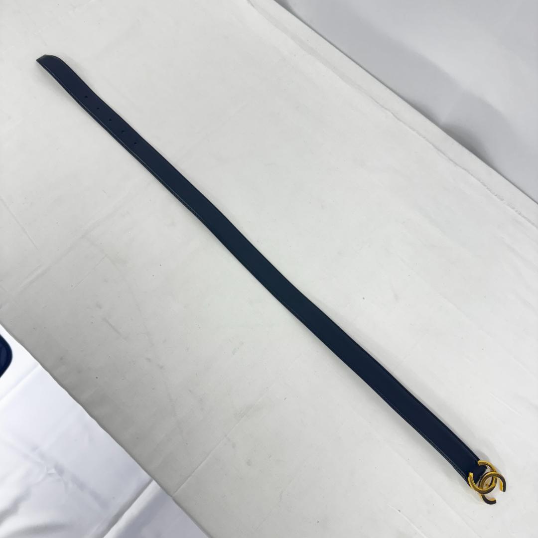 【TM10-300-10】シャネル ロゴ バックル レディース ベルト