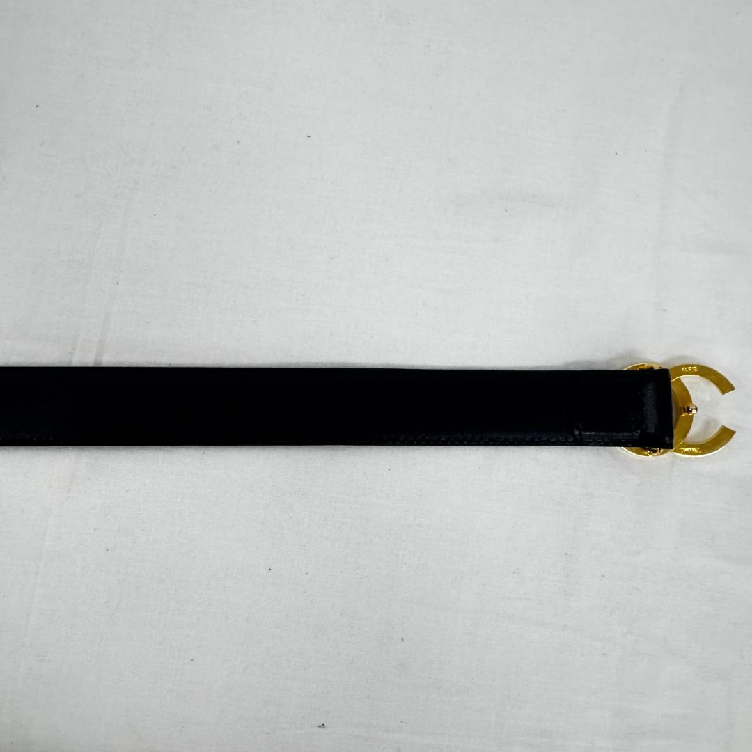 【TM10-300-10】シャネル ロゴ バックル レディース ベルト