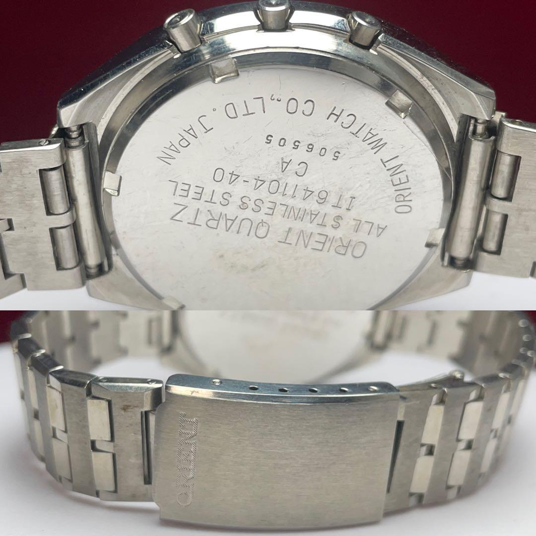 ★超希少 保管品 70s ORIENT QUARTZ 純正ブレス 日本製 腕時計