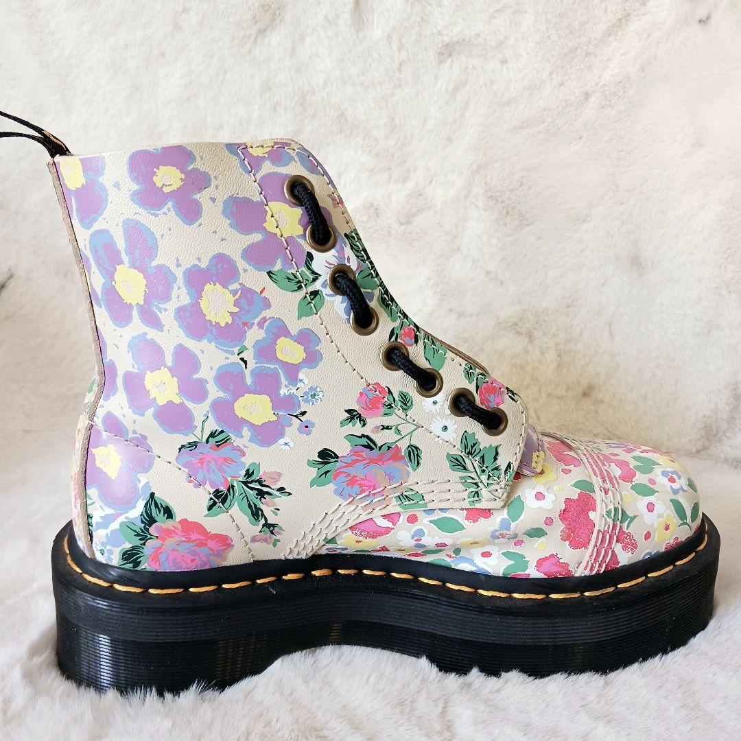 未使用品　Dr.Martens　シンクレア ブーツ　厚底　春カラー　花柄