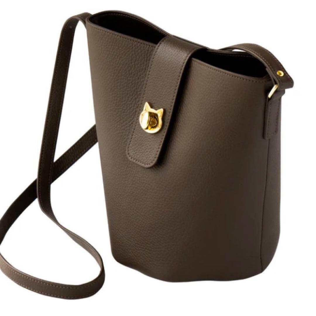 美品！philosophii ショルダーバッグ PAW キュイール・マッシュ　猫