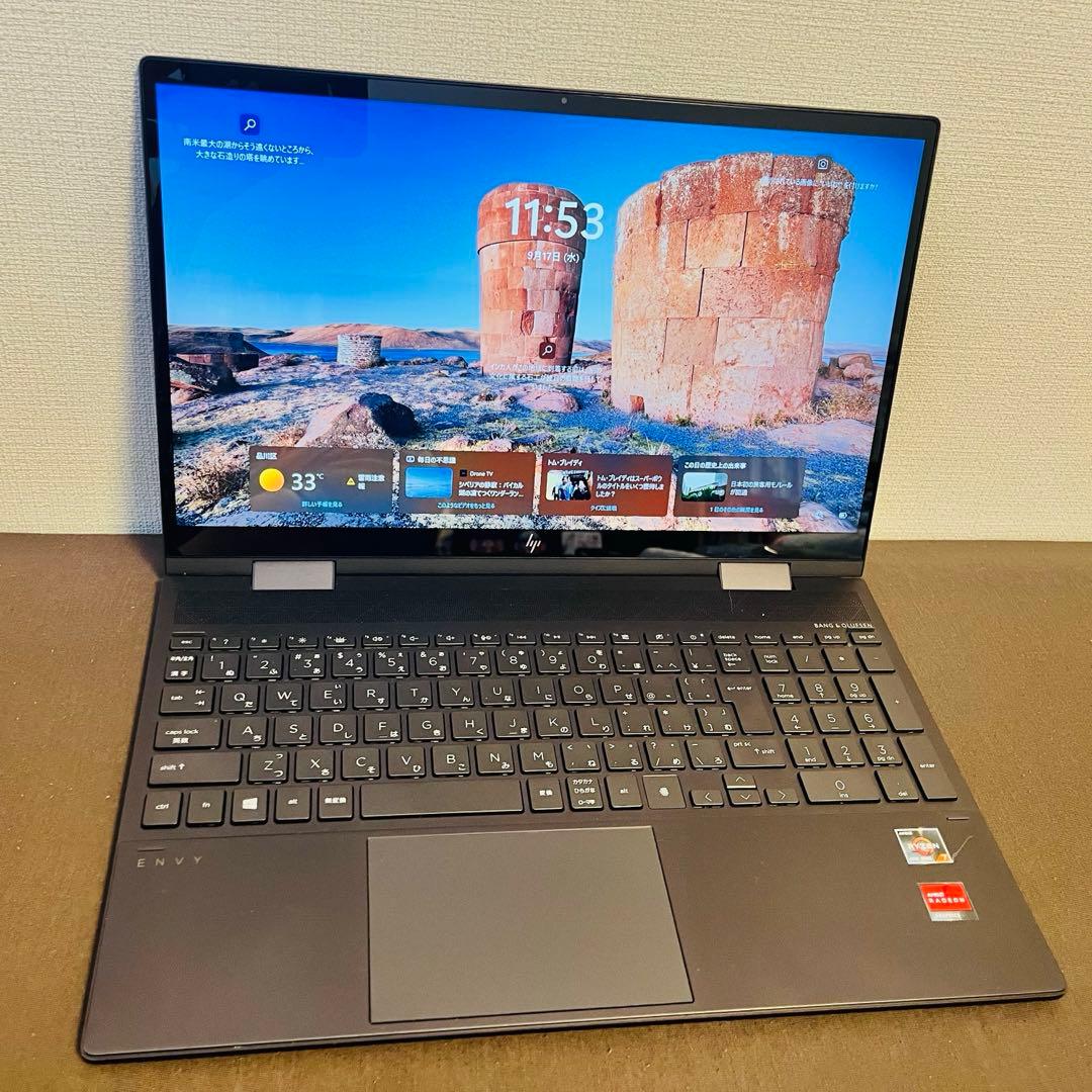 HP ENVY x360 15-ee0xx／Ryzen 7／16GB／512GB