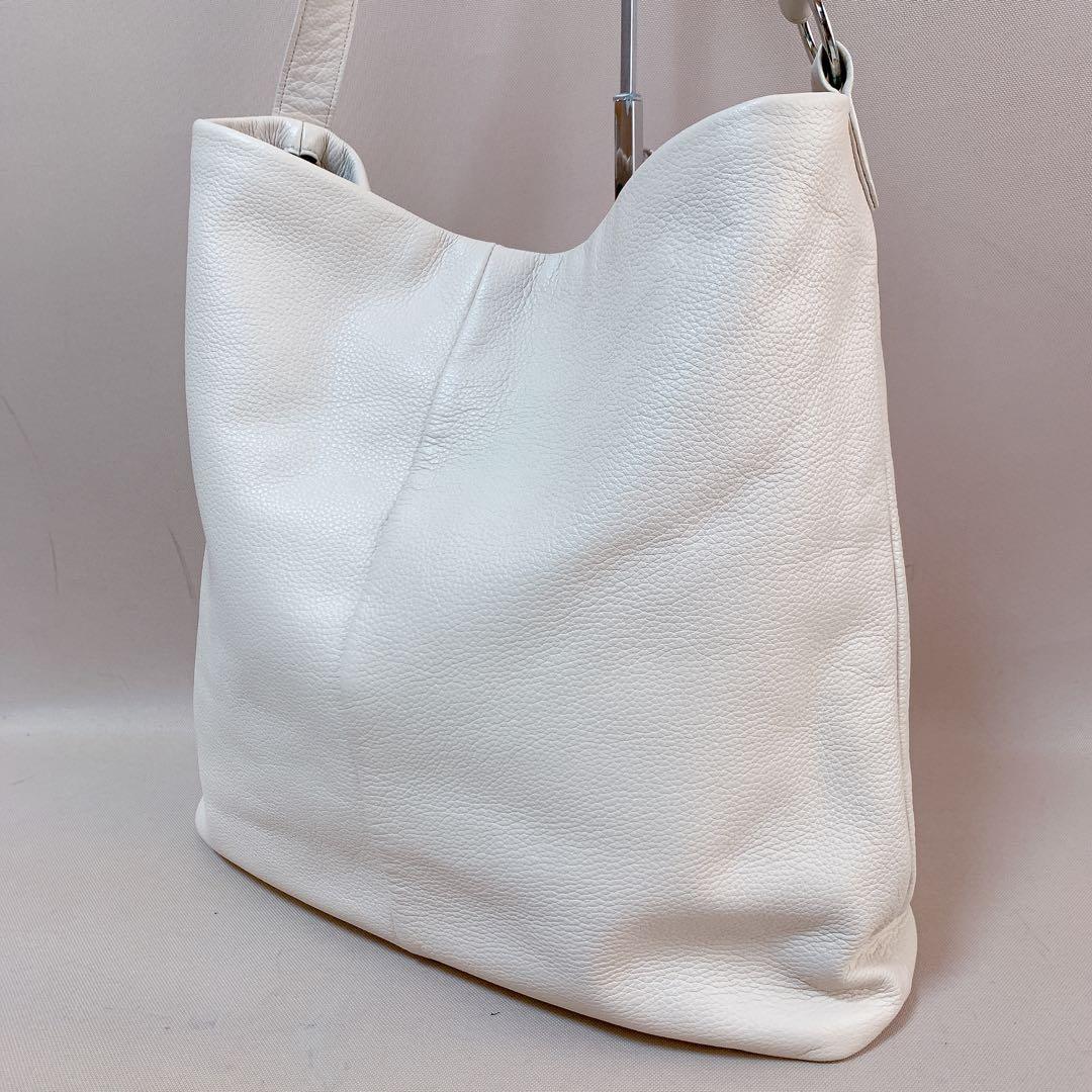 【そら。】russet ソフトレザーワンショルダーバッグ アイボリー