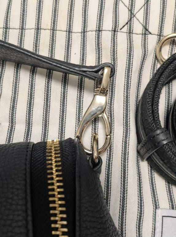 アニヤハインドマーチ　マキシジップサッチェル　ブラック　2way クロスボディ