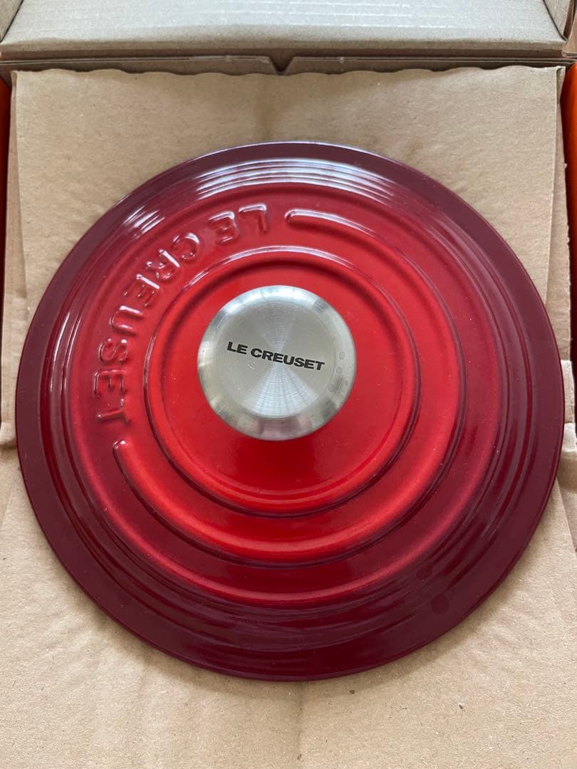 ル・クルーゼ シグニチャー ココット・ロンド 14cm チェリーレッド両手鍋