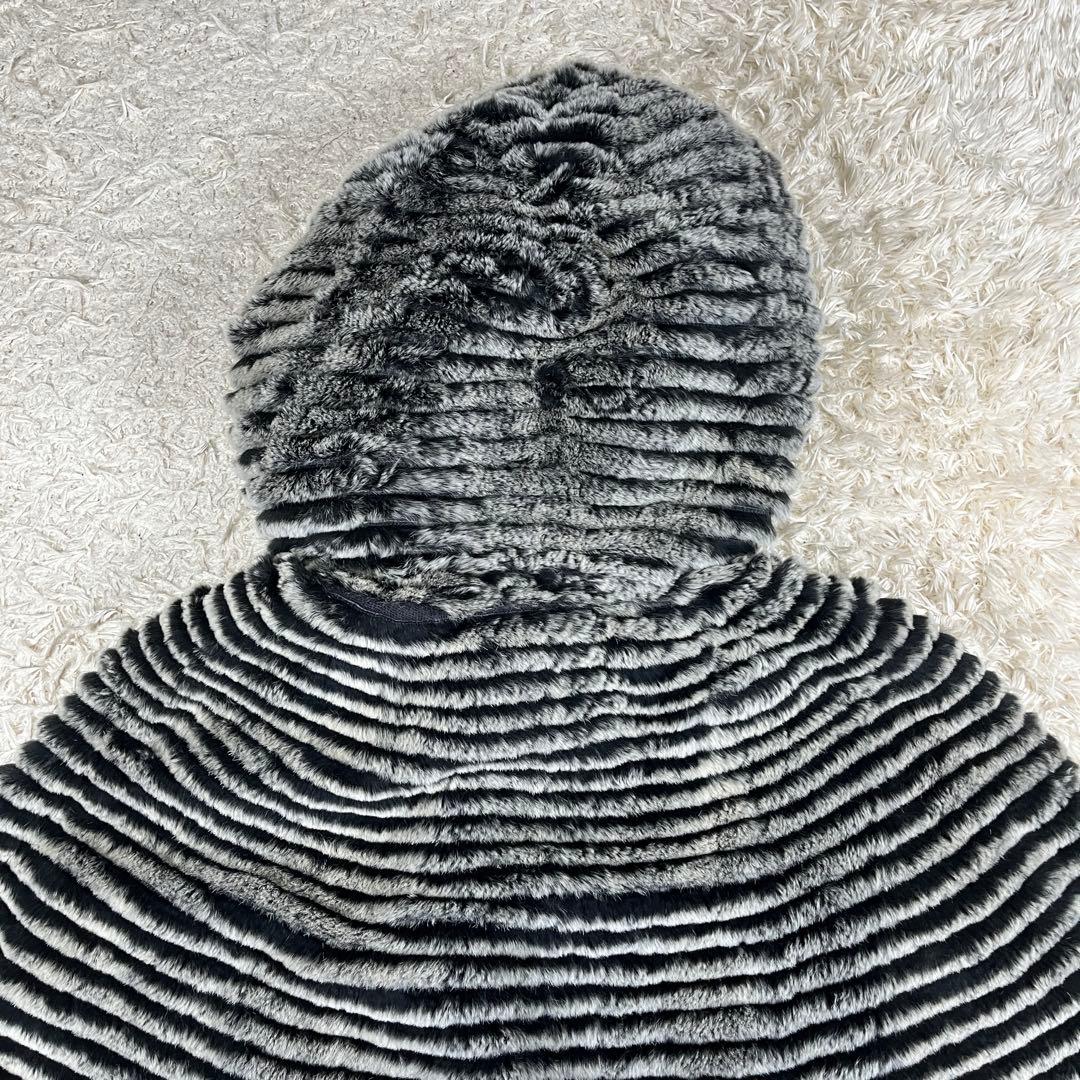 ARBORENTE レッキス シルバーフォックス ファー ポンチョ M~Lサイズ