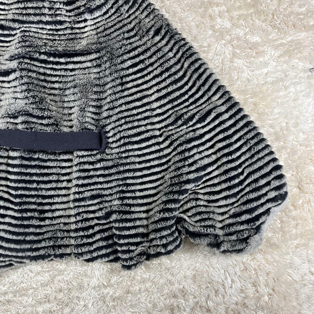 ARBORENTE レッキス シルバーフォックス ファー ポンチョ M~Lサイズ