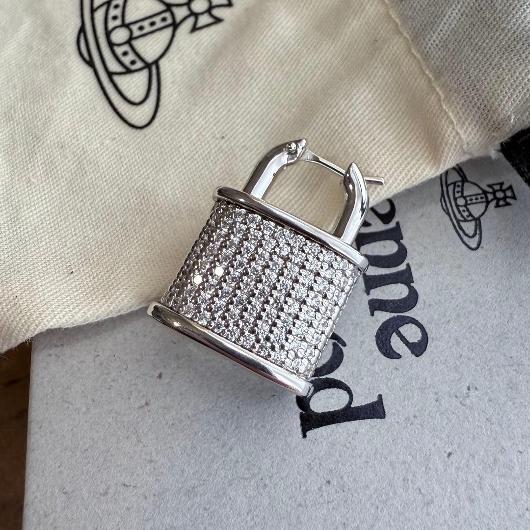 激レア925製VivienneWestwood オーブ/南京錠/パドロックピアス