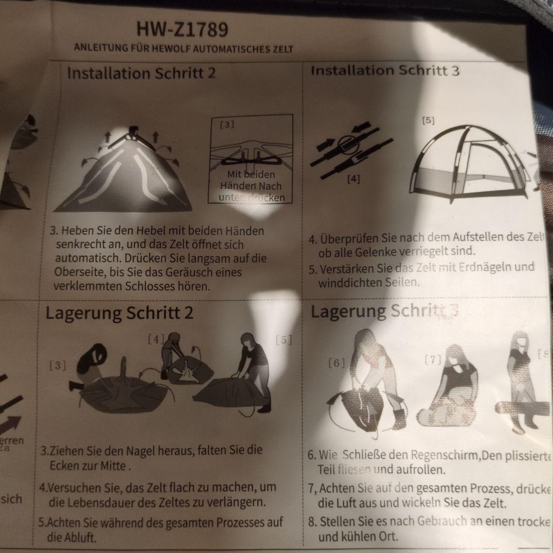 HEWOLF ドーム型キャンプテント