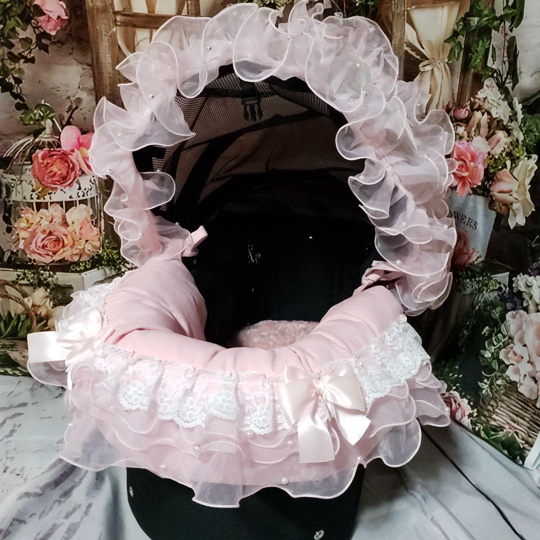 ペットカート　あごのせクッション　ジャバラ　天使のカート　ハンドメイド