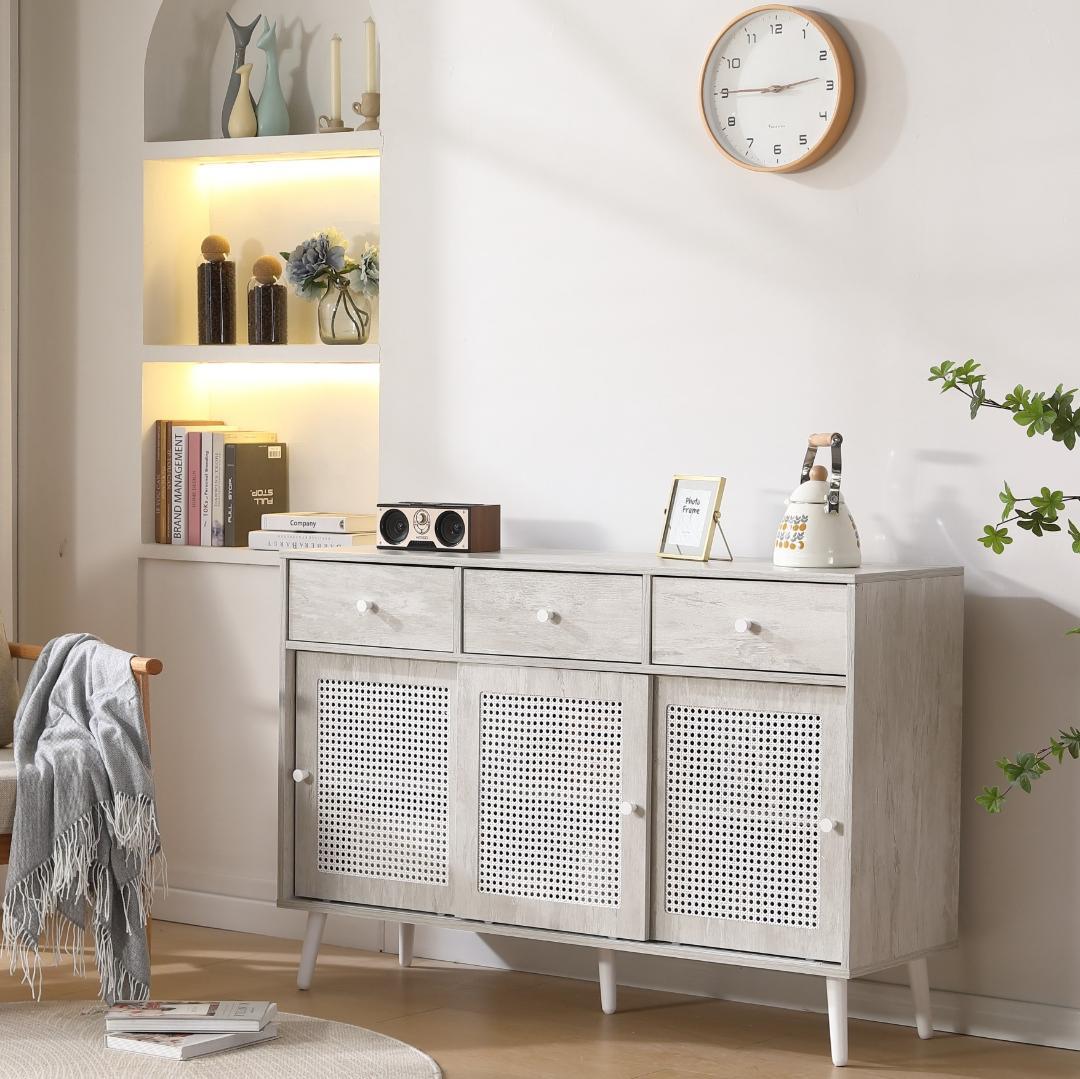 新品！超安！✨キャビネット大容量 収納棚 リビング 収納洋服 タンス おしゃれ