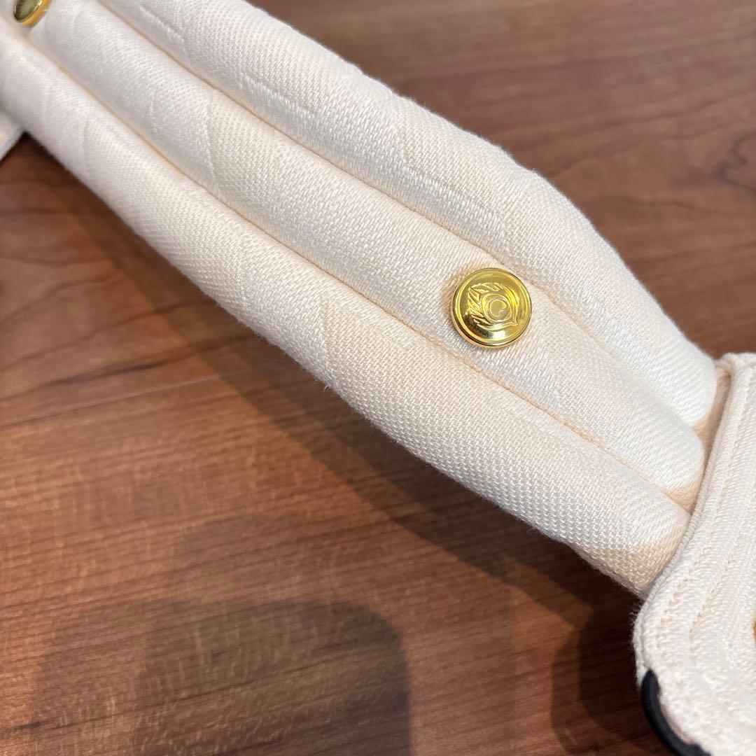 アーティポッペ　千鳥柄　ザイガイストツイードW オーガニックヘンプ　　ホワイト