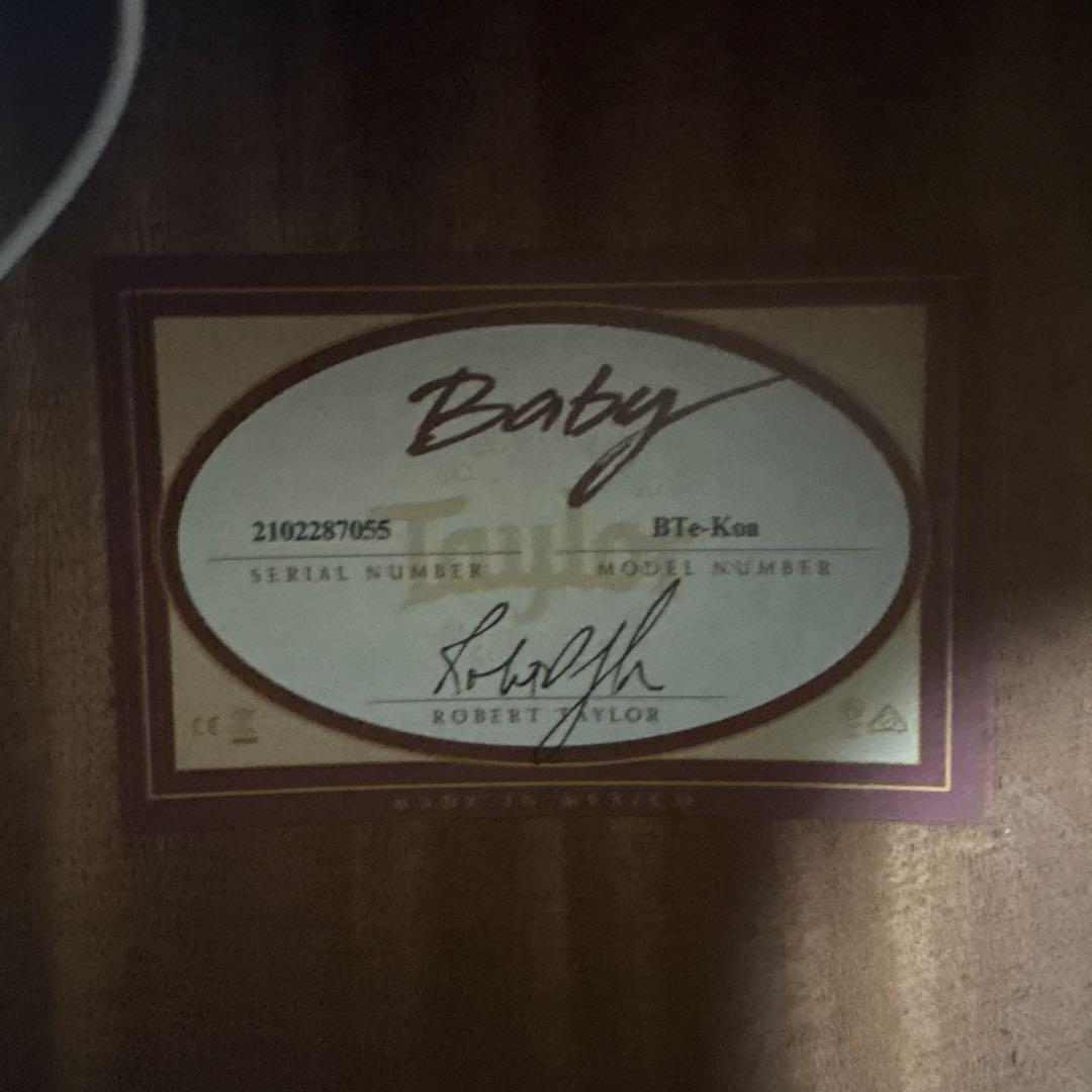 ギター Baby Taylor BTe-Koa
