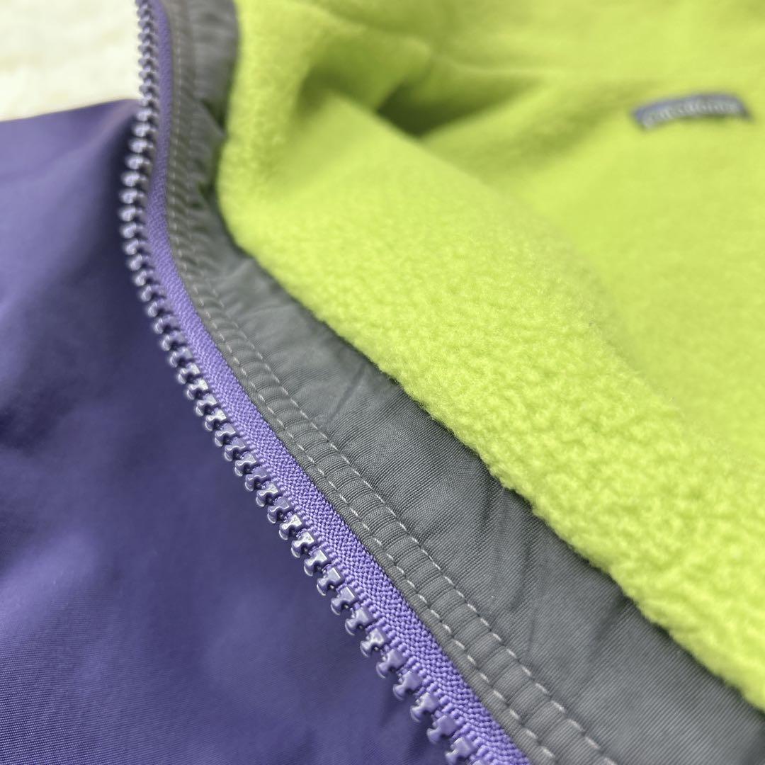 90s パタゴニア　USA製 シェルドシンチラ　ナイロンジャケット　紫　黄色