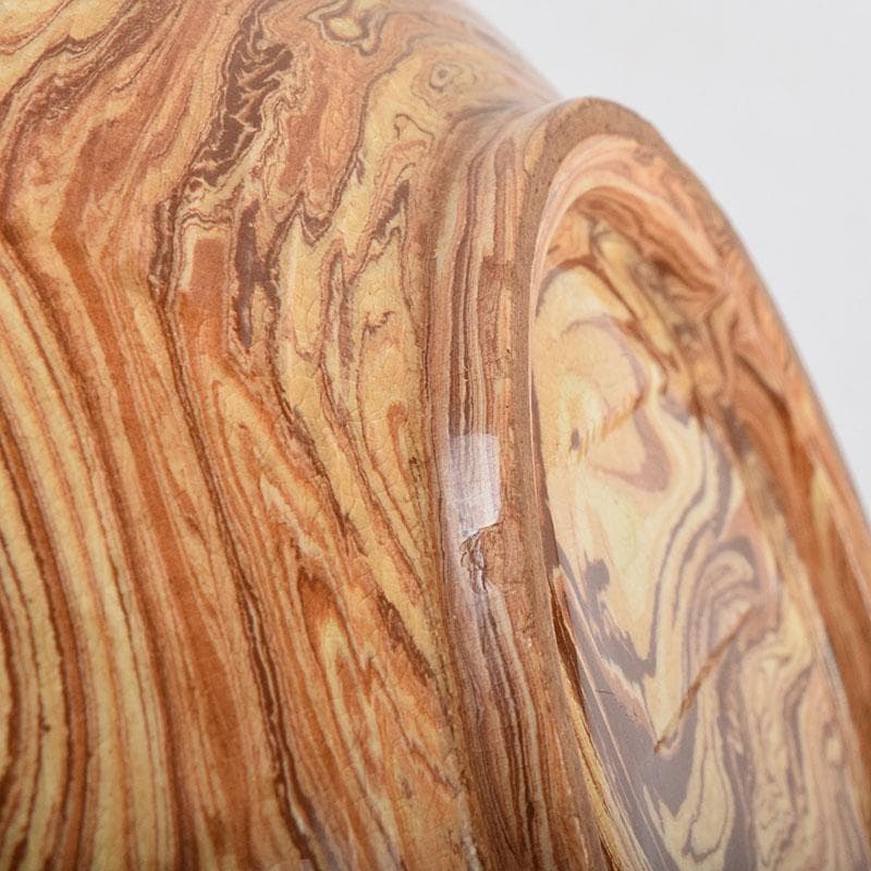 珉平焼　賀集珉平作　菓子鉢　時代箱　C　R9326