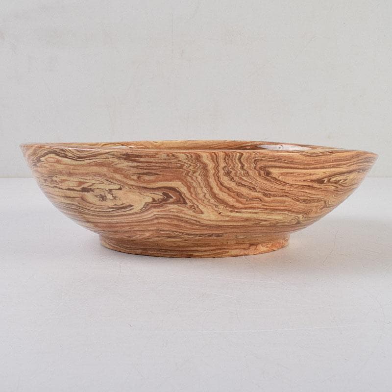 珉平焼　賀集珉平作　菓子鉢　時代箱　C　R9326