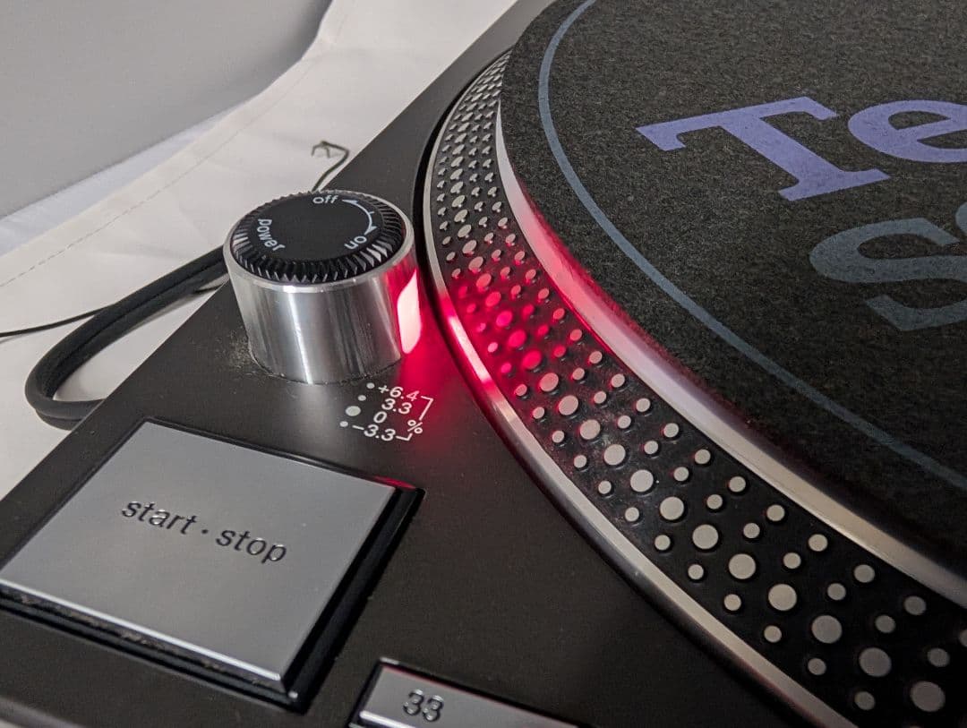 【美品・動作確認済】Technics SL-1200MK5 ターンテーブル 黒