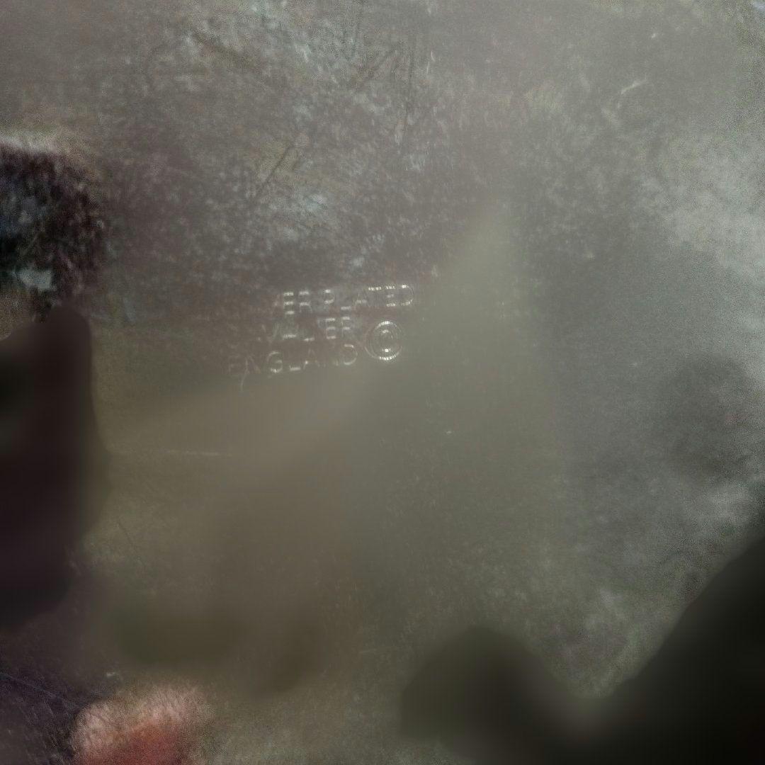 ＜英国ビンテージ＞　シルバートレイ　キャバリア　銀盆　シルバープレート