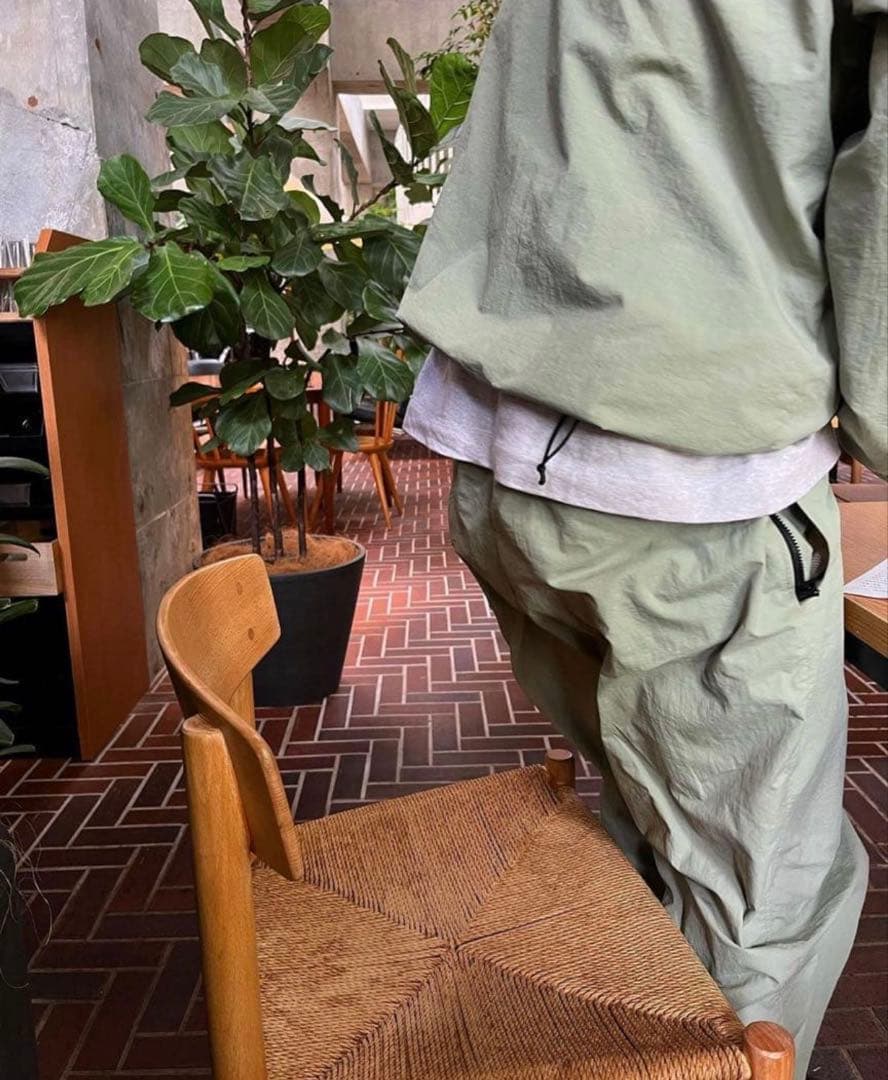 ENNOY エンノイ ナイロン セットアップ L Sage シャカシャカ