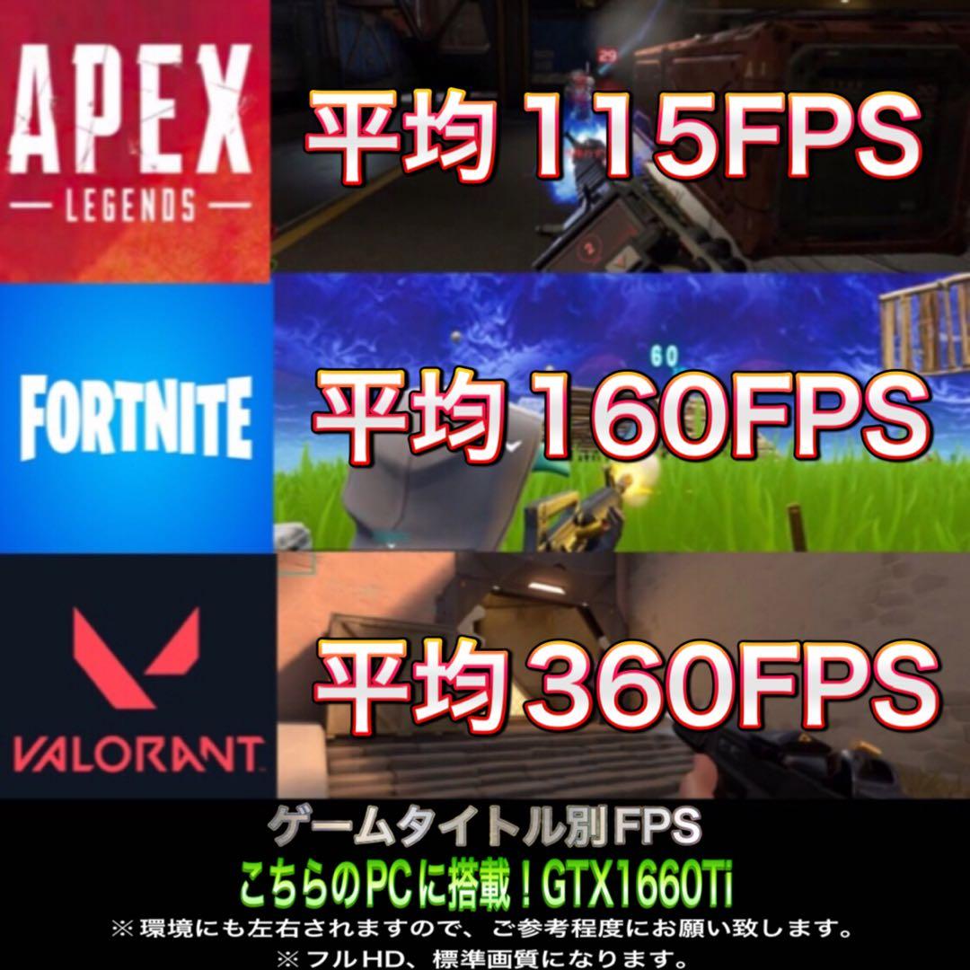 【即納激安】 GTX1660Ti搭載ゲーミングPCフルセット