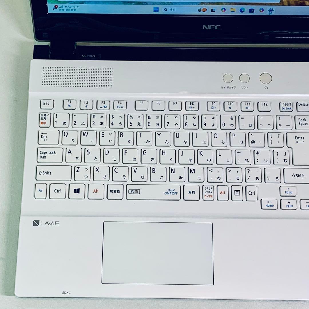 Core i7✨SSD2TB✨32GB✨カメラ✨NEC✨ホワイト✨ノートパソコン