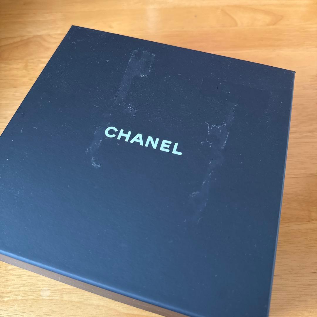 CHANEL 黒レザーベルト CCロゴ