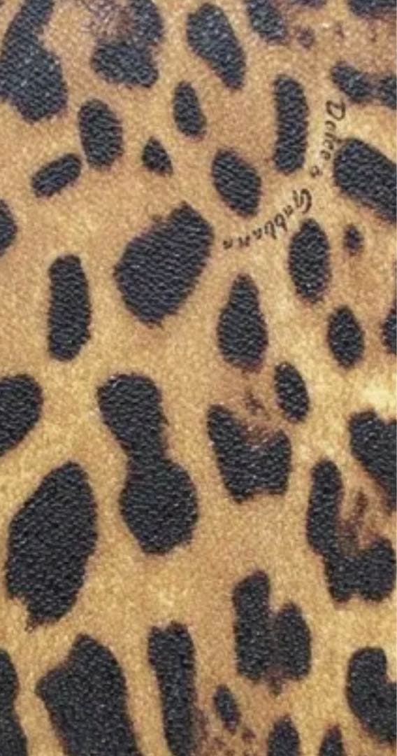 新品未使用保管品Dolce&GabbanaレオパードPVC✖️本革タブレットケース