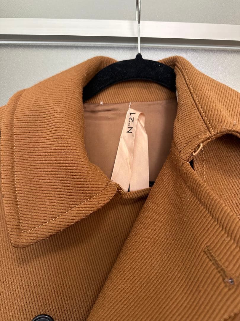 N°21 ブラウン ダブルブレストコート