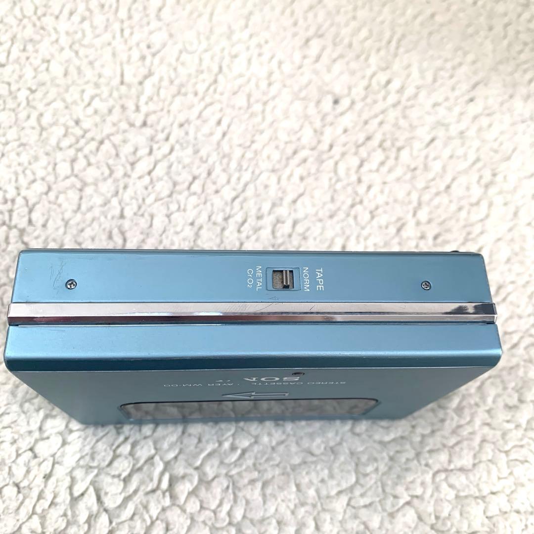 【ジャンク】【希少】SONY Walkman WM-DD ブルー　カセットテープ
