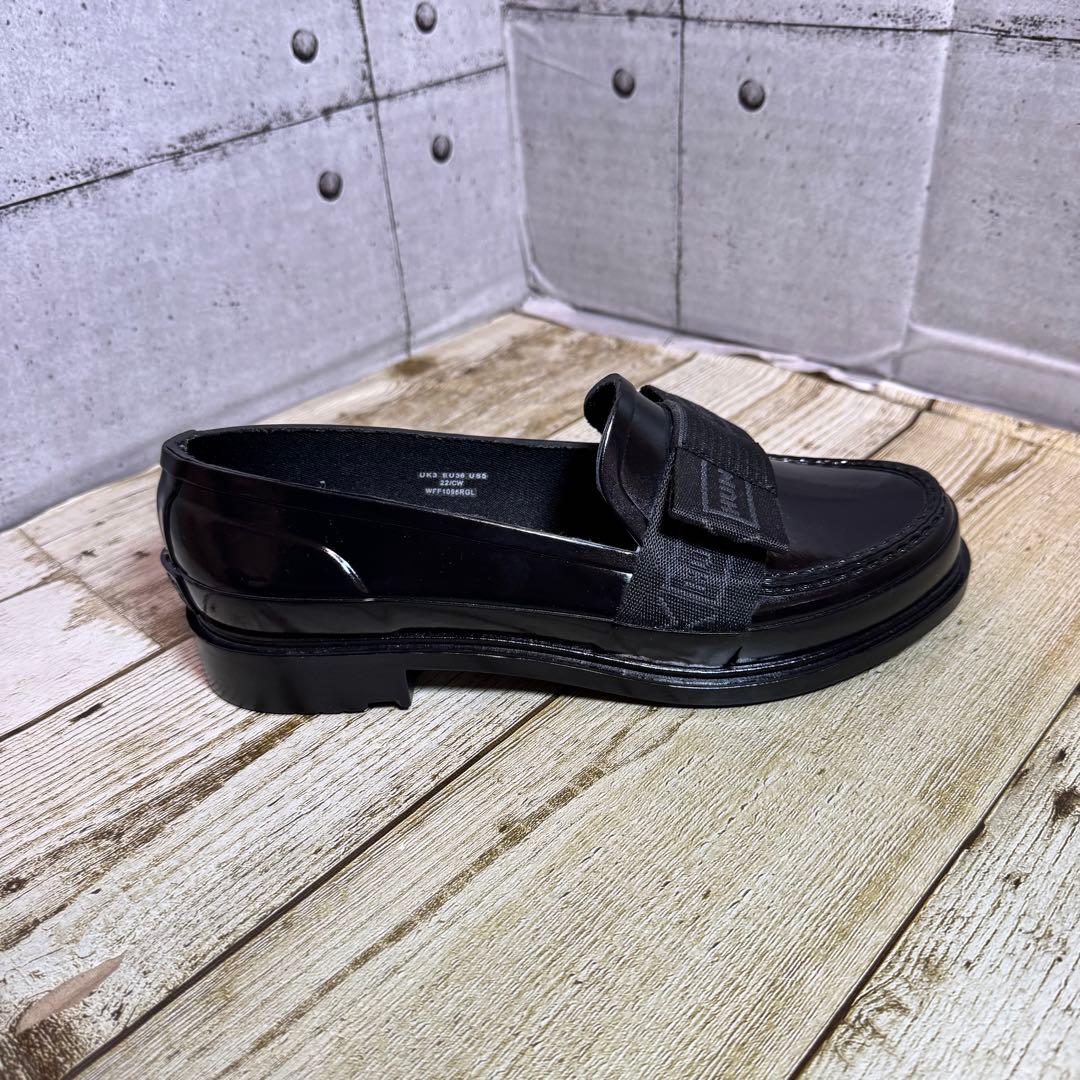 【新品未使用品】ハンター リファインド ボウ グロス ローファー UK3