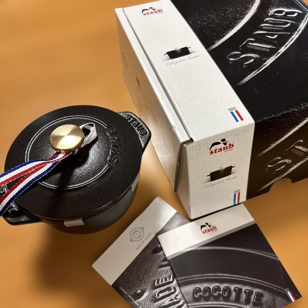 【値下げ】　STAUB ストウブ ラ・ココット デ ゴハン ブラックS