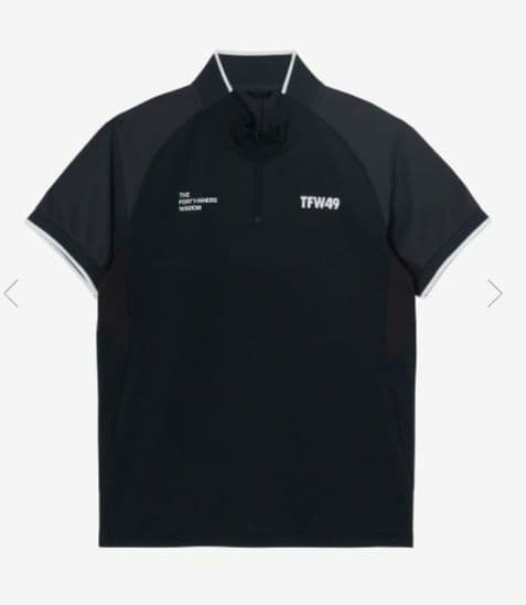 メンズウェア TFW49 HALF ZIP COLLARLESS POLO