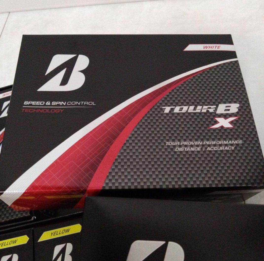 ★ブリヂストン★新品未使用品♪ツアーBX　ホワイト＆イエロー　2ダース