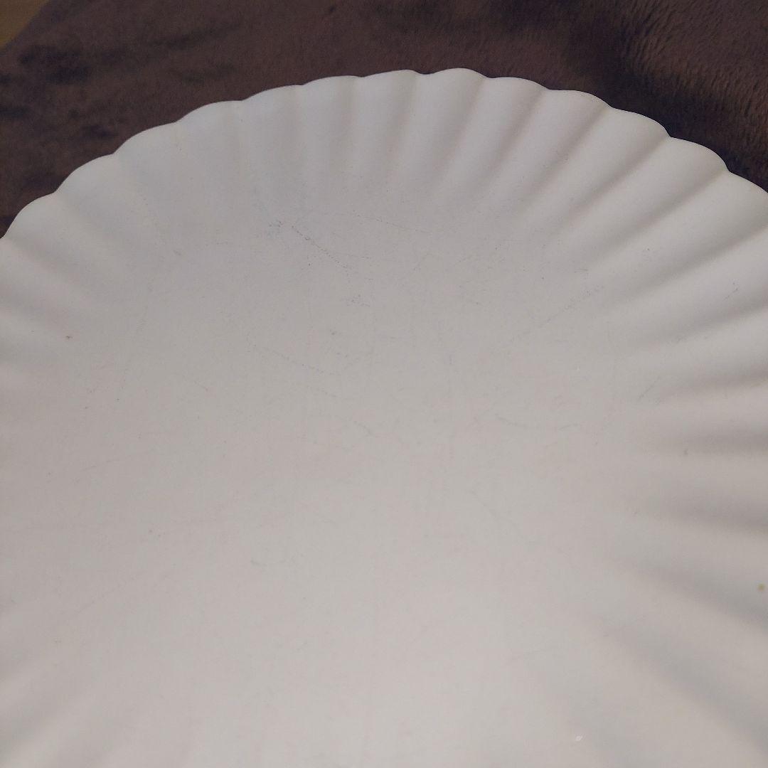 臼杵焼 輪花プレート 白 10枚 新品未使用 ４枚 開封済 ６枚