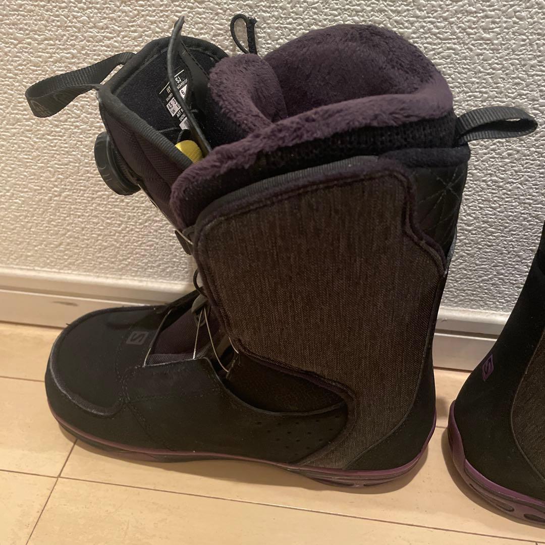 【美品】SALOMON IVY BOA SJ 23cm 紫
