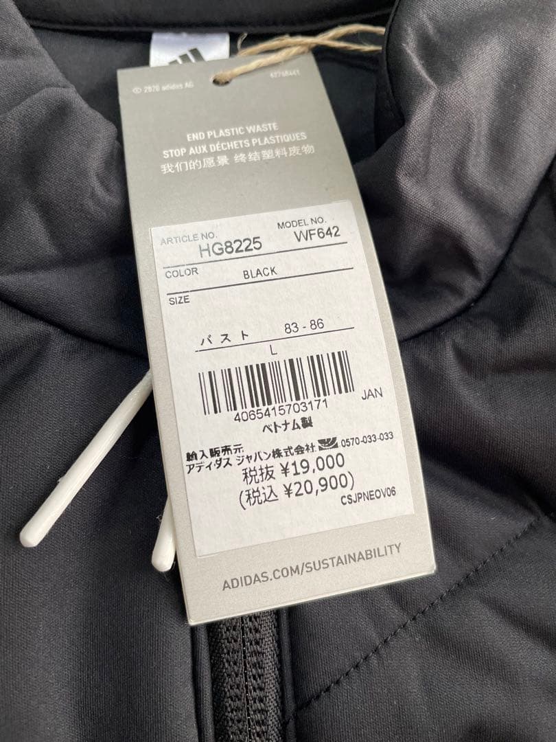 新品　激安　定価35200円　アディダスゴルフ　中わた　セットアップ　L