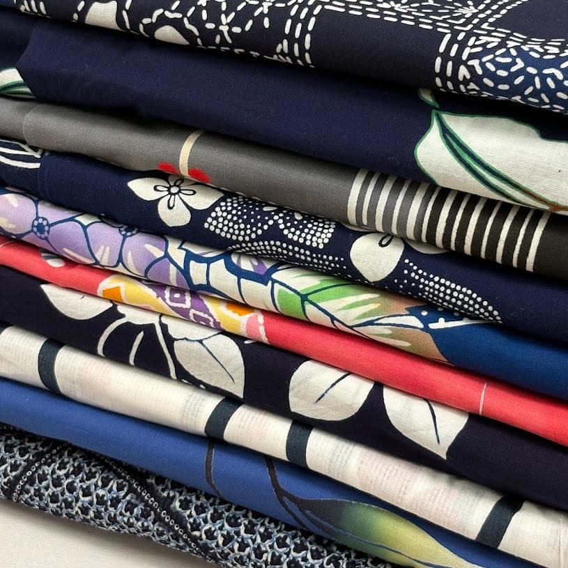 ゆりのはな　浴衣　女物　１０点　まとめ売り　未使用品～少々汚れ有り　綿　F802