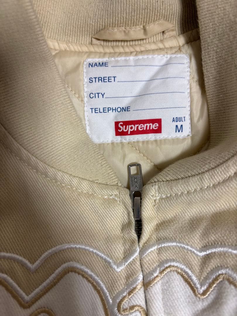 ジャケット・アウター Supreme Twill Old English Varsity Jacket